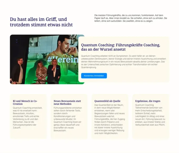 Webdesign-Referenz: julie-sternberg.de — Benefits-Section